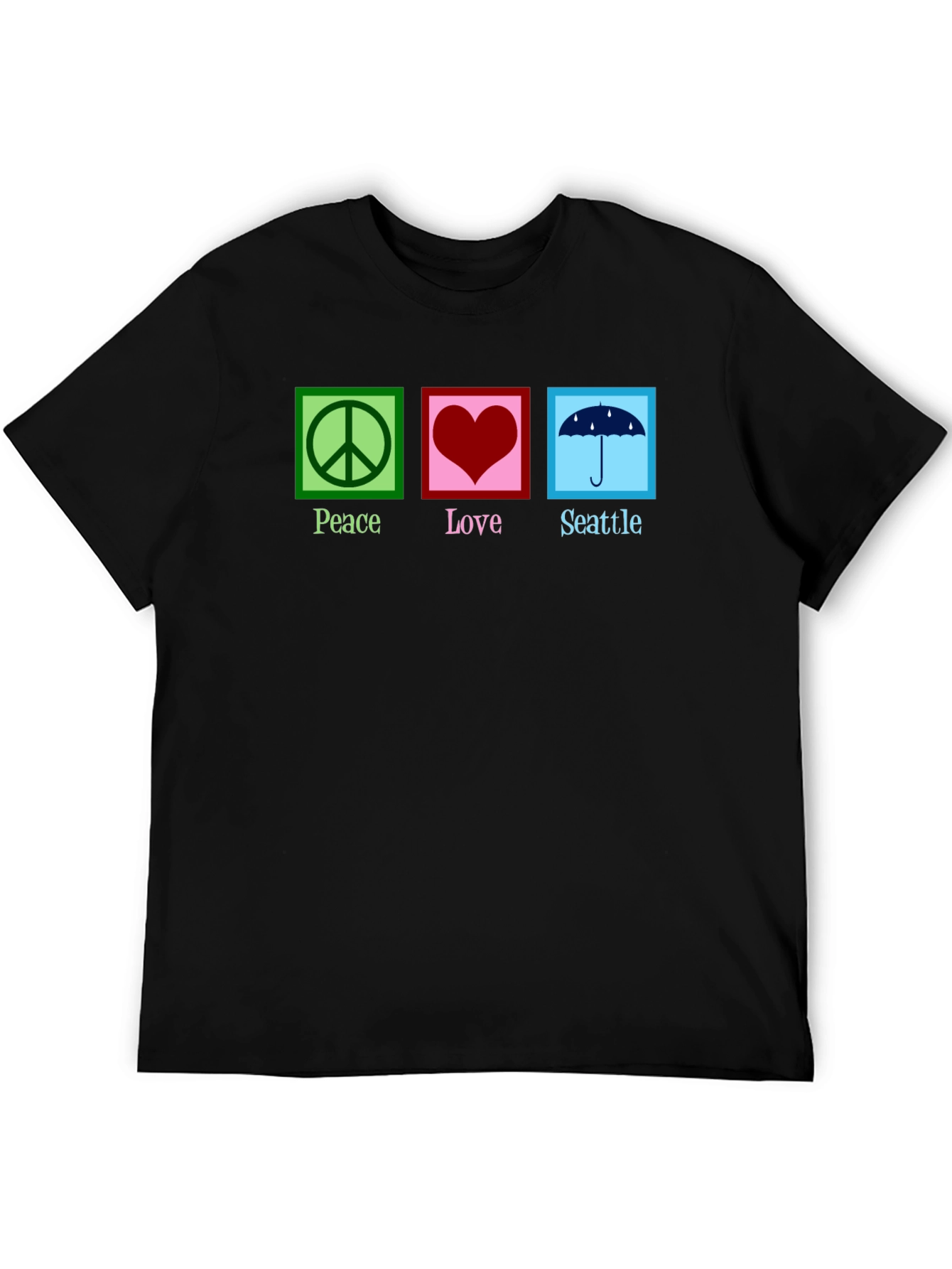 Peace Love Seattle Graphic T-Shirt