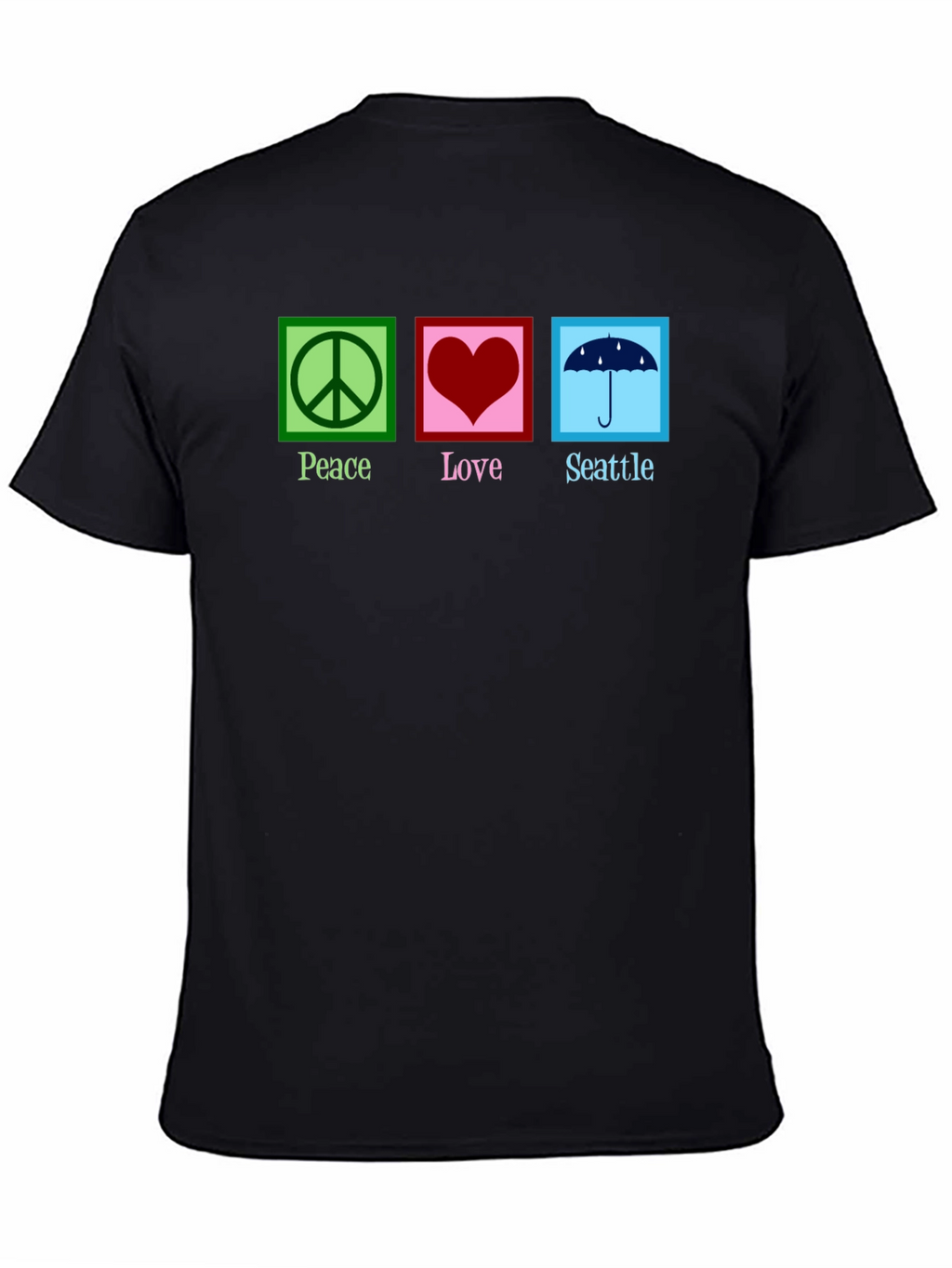 Peace Love Seattle Graphic T-Shirt