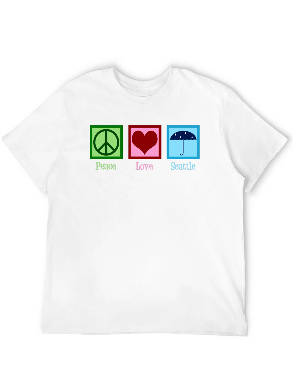 Peace Love Seattle Graphic T-Shirt