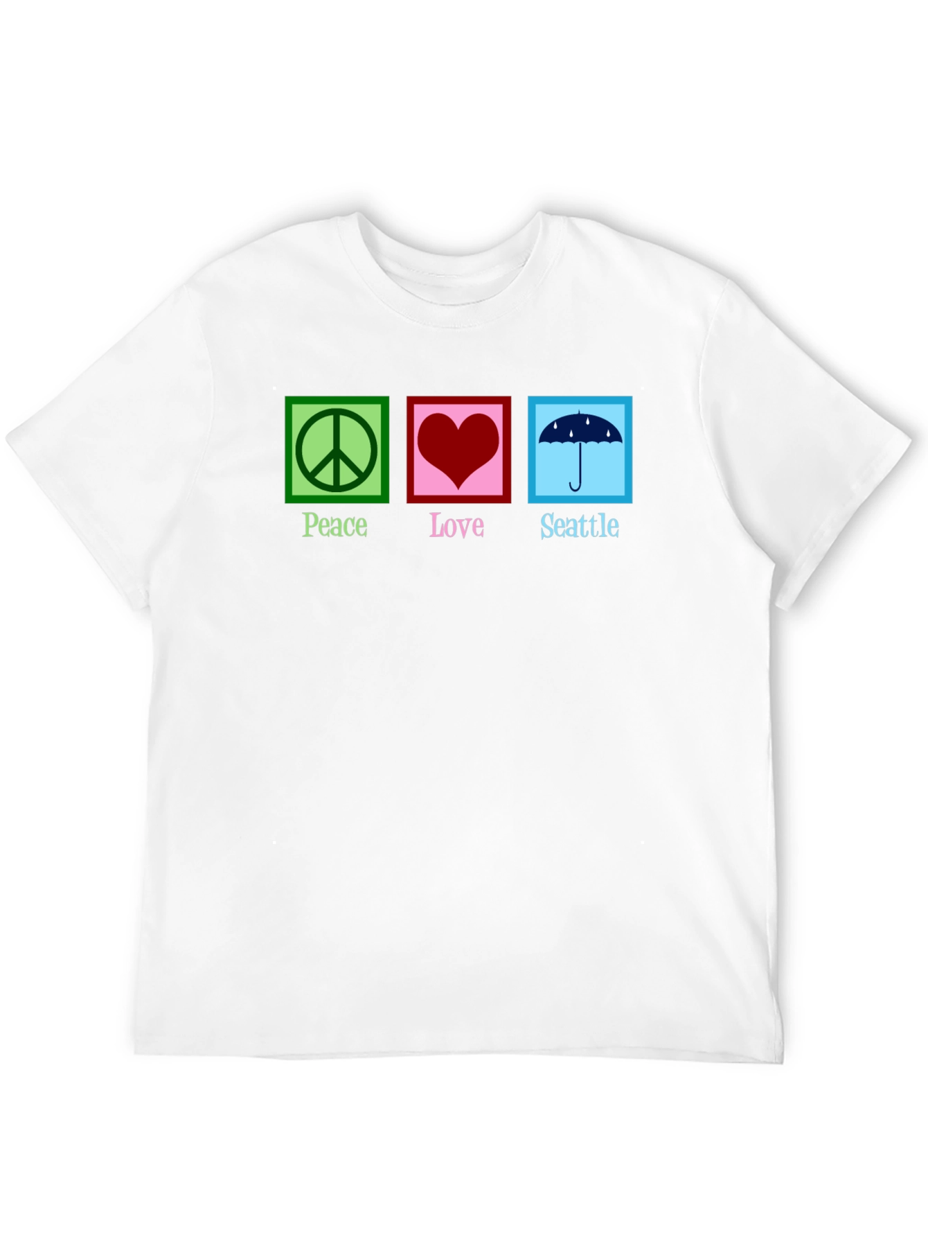 Peace Love Seattle Graphic T-Shirt