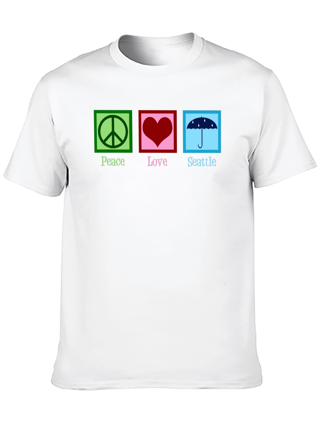 Peace Love Seattle Graphic T-Shirt