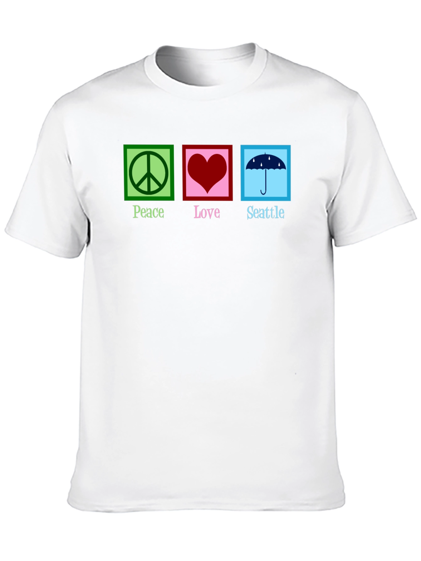 Peace Love Seattle Graphic T-Shirt
