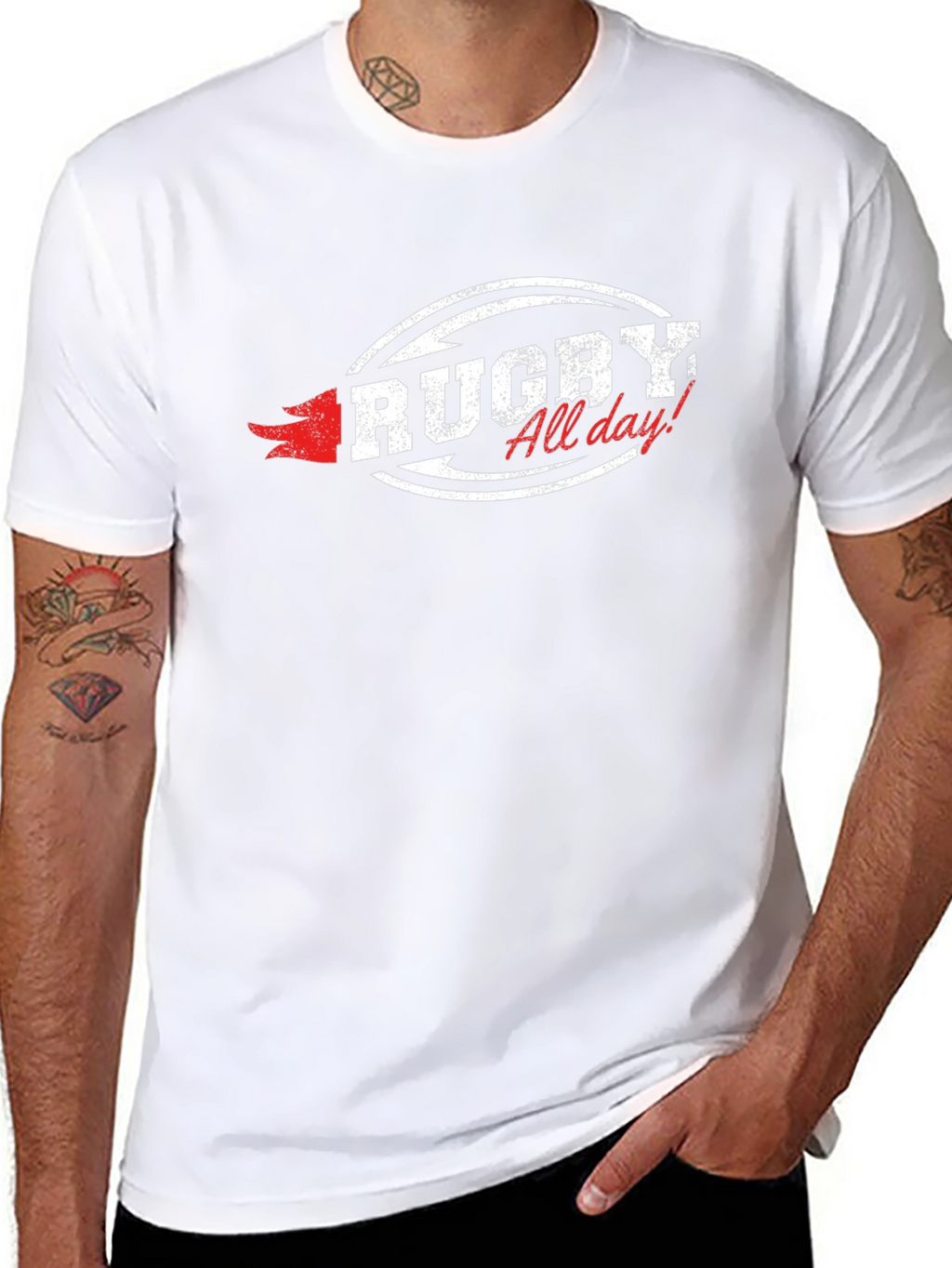 Rugby All Day! Graphic T-Shirt