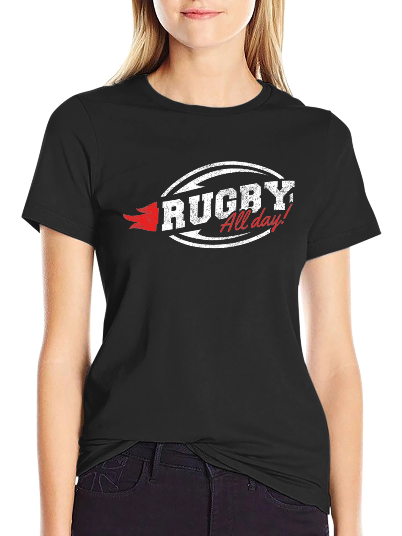 Rugby All Day! Graphic T-Shirt