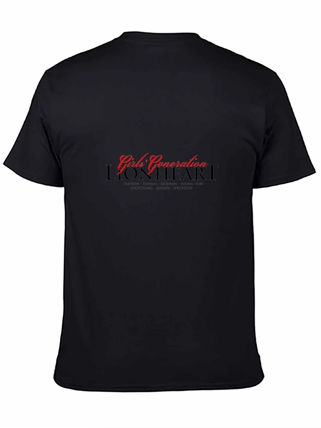 Girls Generation Lion Heart Black T-Shirt