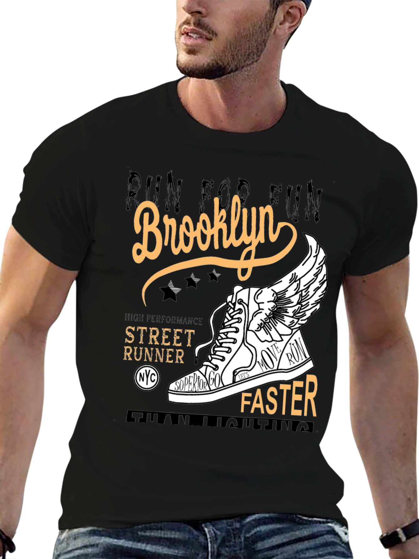 Brooklyn Street Runner Graphic Tee