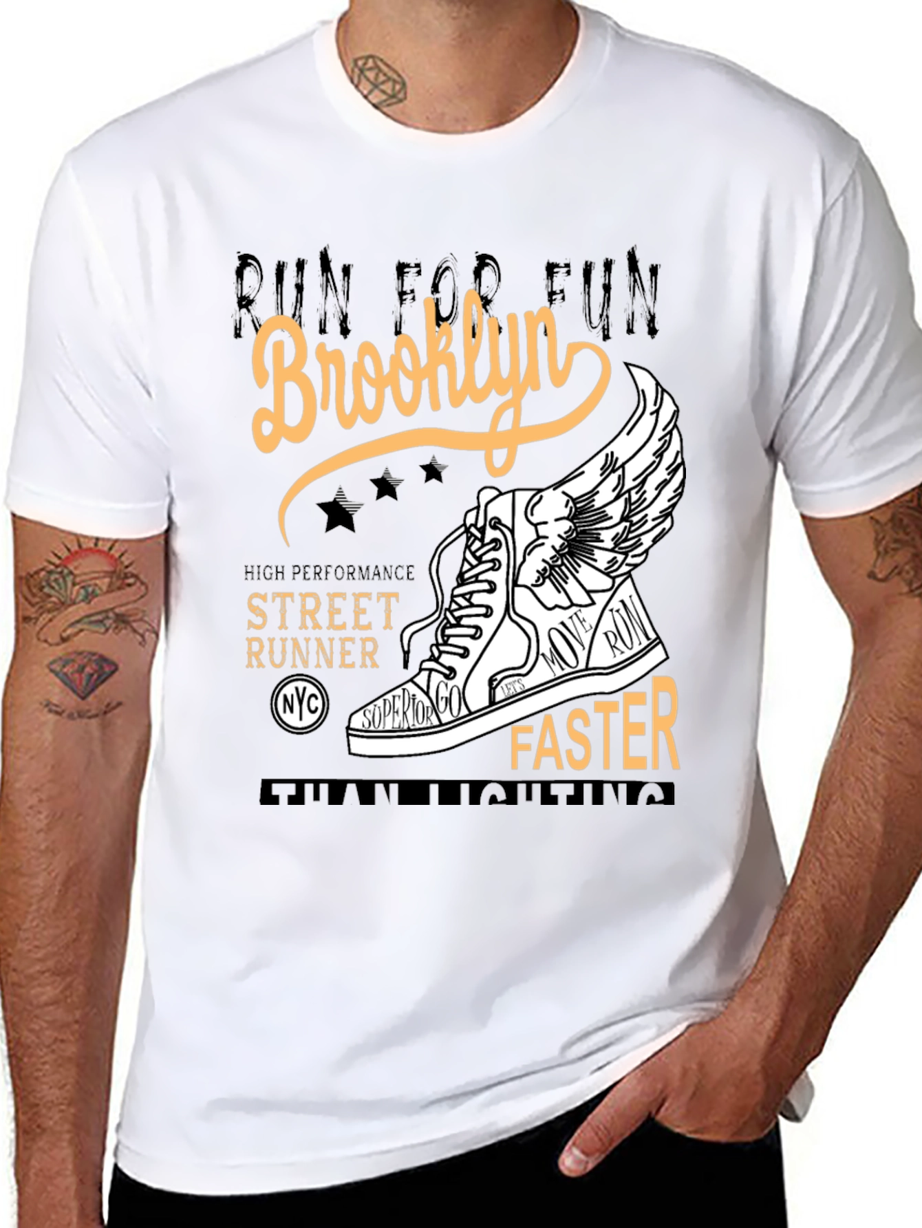 Brooklyn Street Runner Graphic Tee