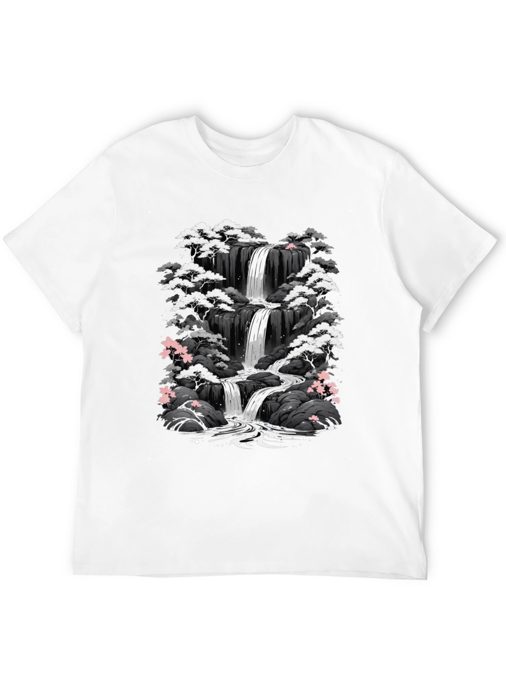 Waterfall Graphic Tee - Black