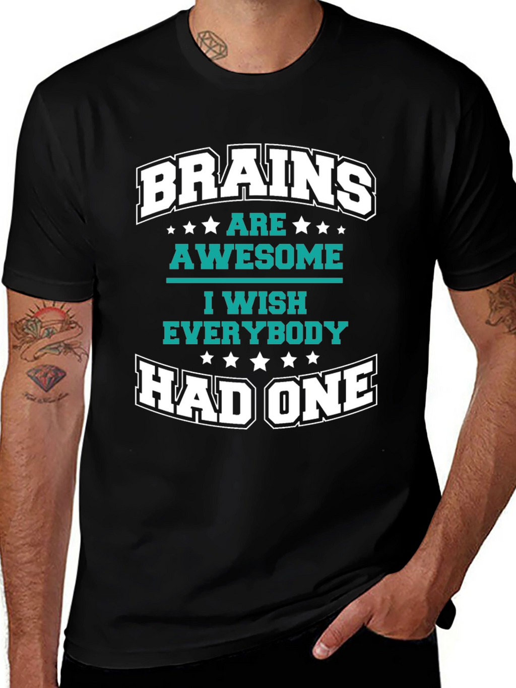 Brains Are Awesome Graphic T-Shirt