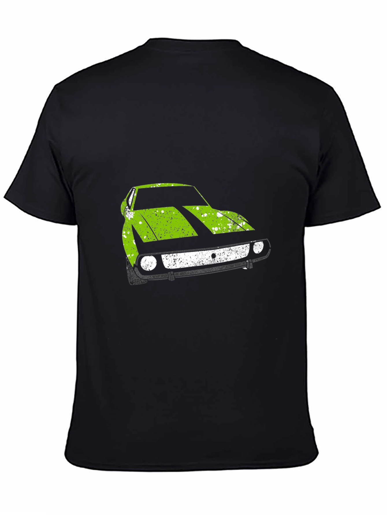 Retro Car Graphic T-Shirt - Black