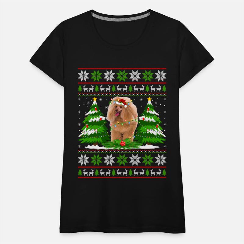 Toy Poodle Dog Christmas Tree Lights