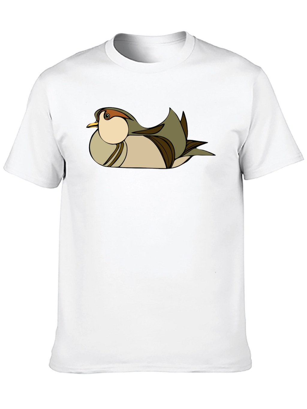 Stylish Bird Graphic Black T-Shirt