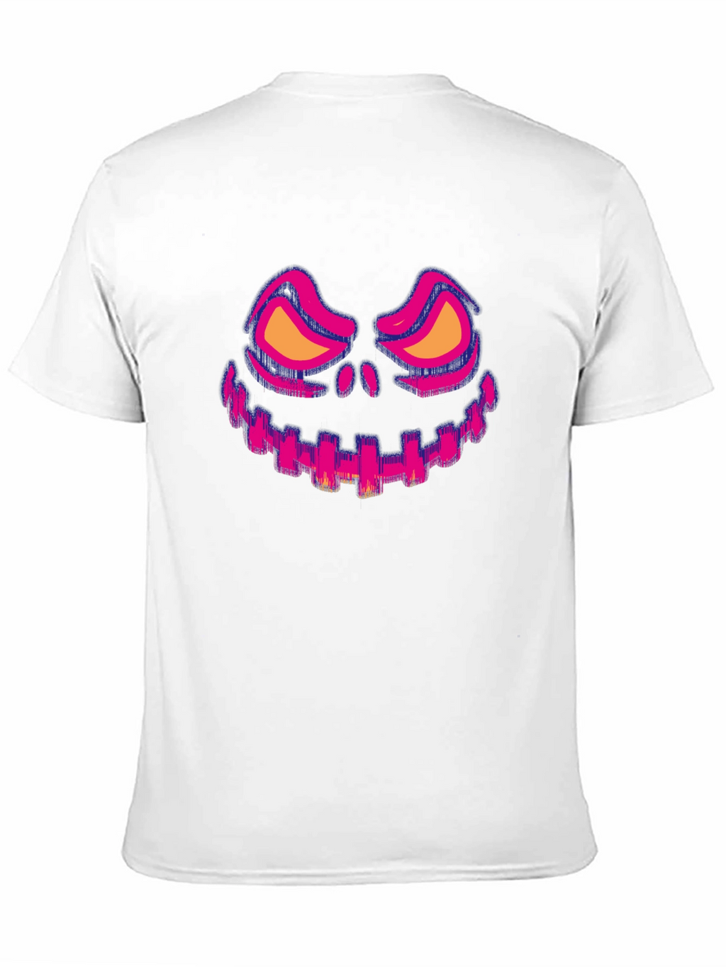 Halloween Face Graphic Tee - Black