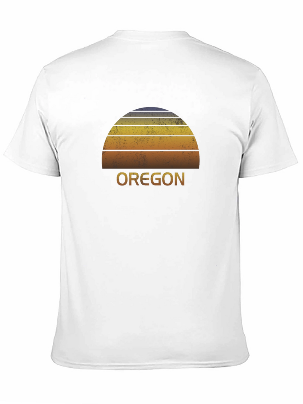 Retro Oregon Sunset Graphic Tee - Black