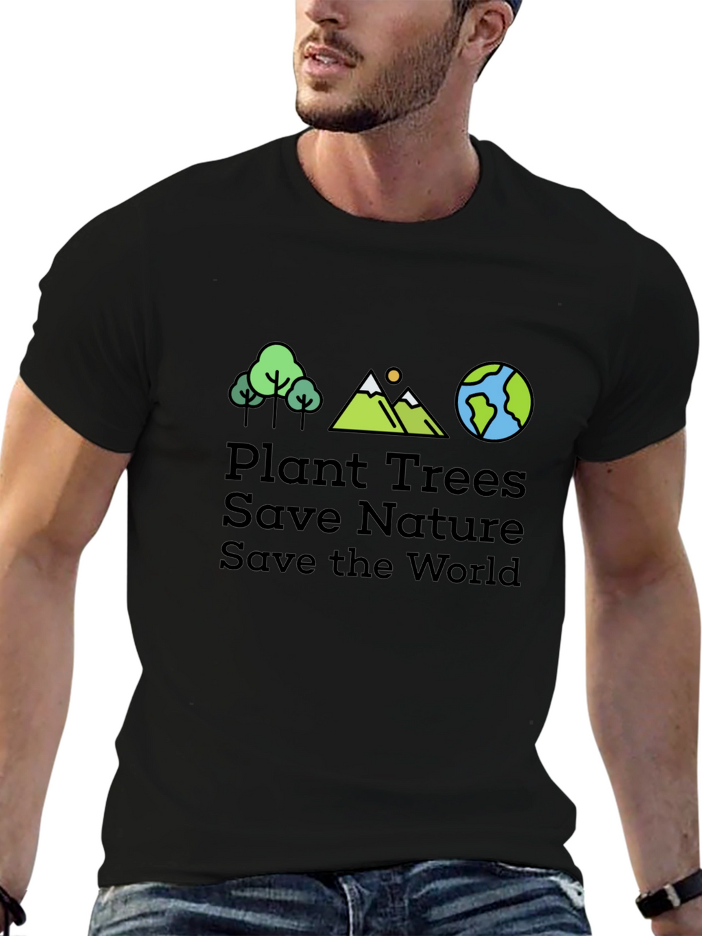 Eco-Friendly Plant Trees Graphic Tee