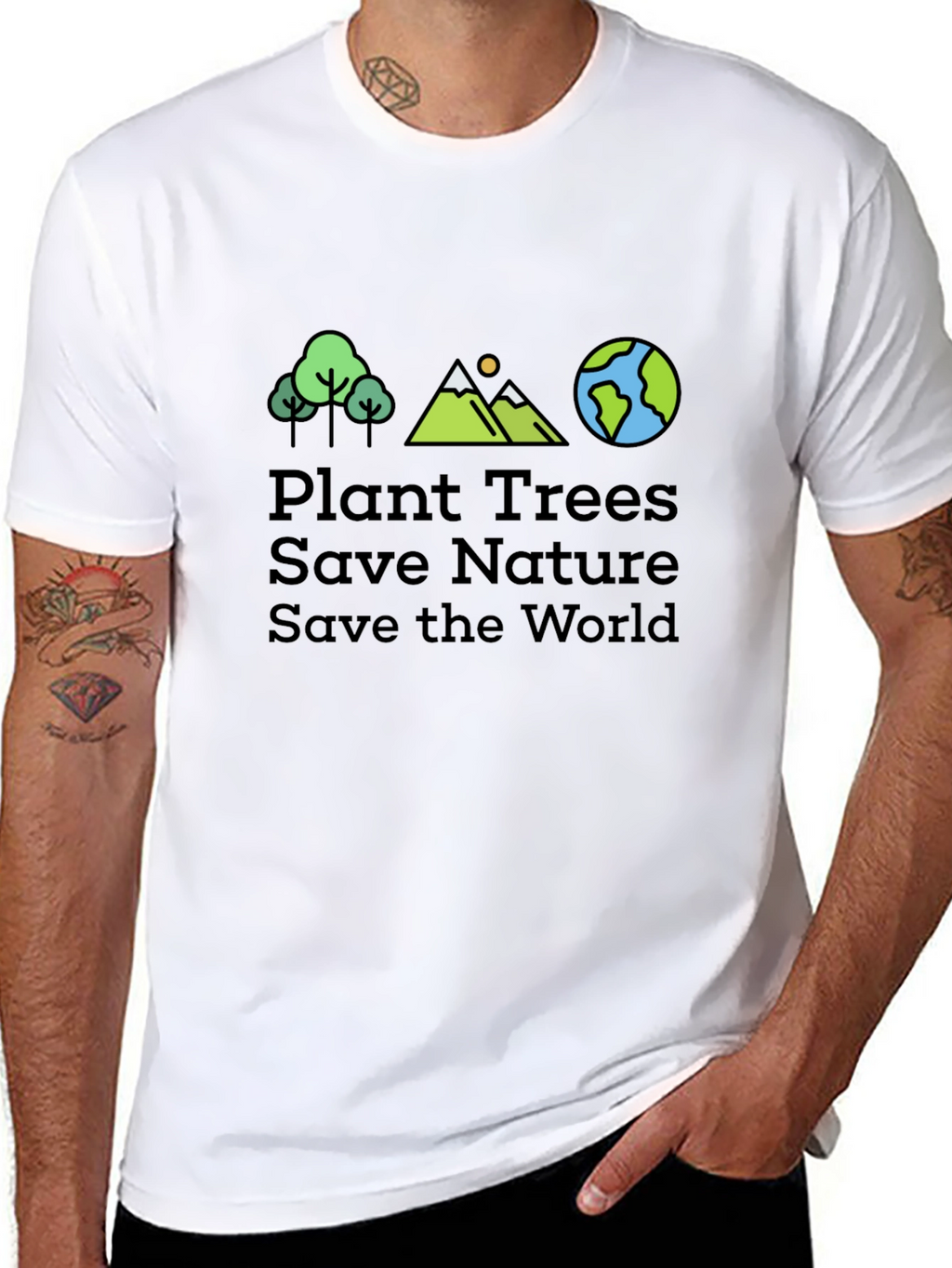 Eco-Friendly Plant Trees Graphic Tee