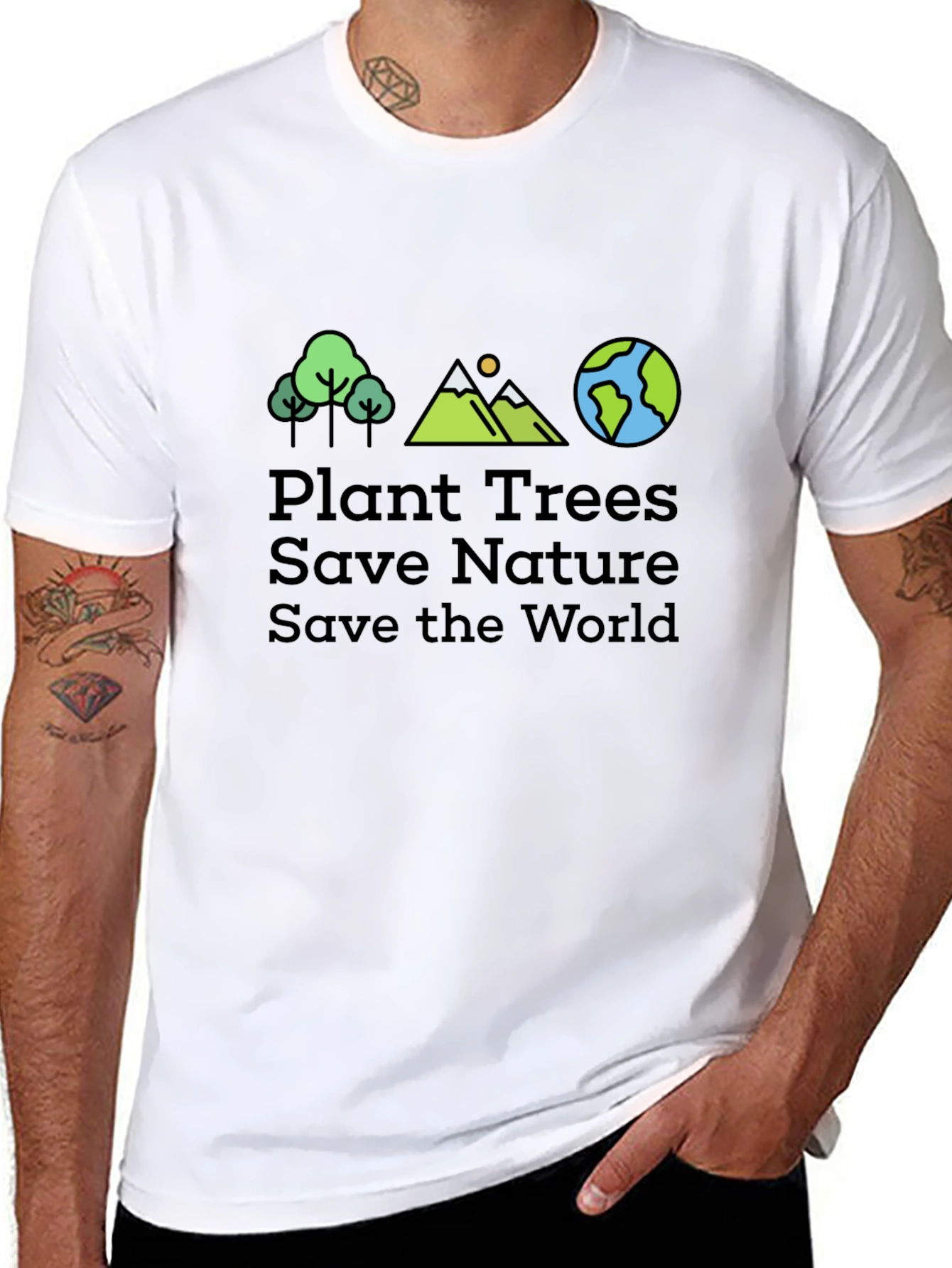 Eco-Friendly Plant Trees Graphic Tee