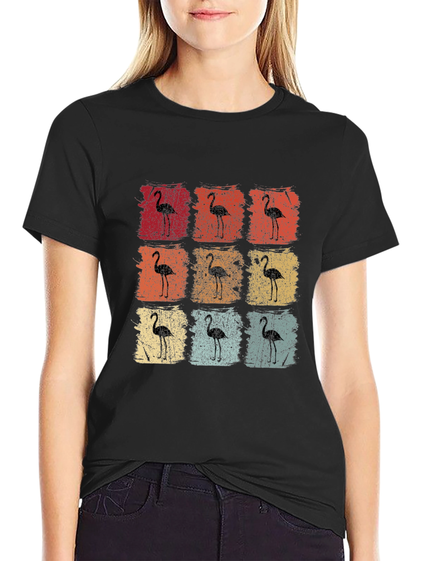 Retro Flamingo T-Shirt - Vintage Style Graphic Tee