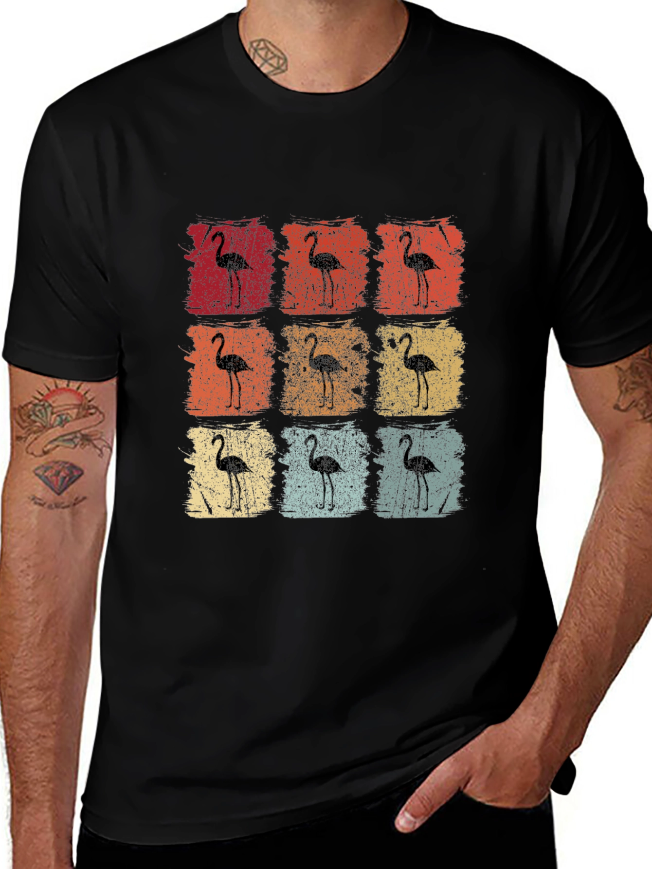 Retro Flamingo T-Shirt - Vintage Style Graphic Tee