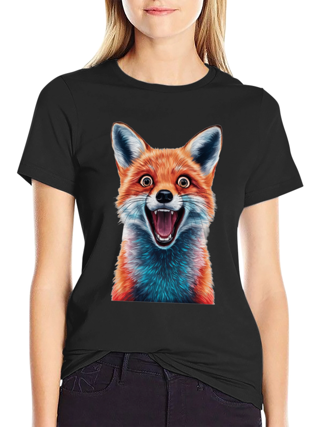 Fox Graphic Tee - Hilarious Animal Design