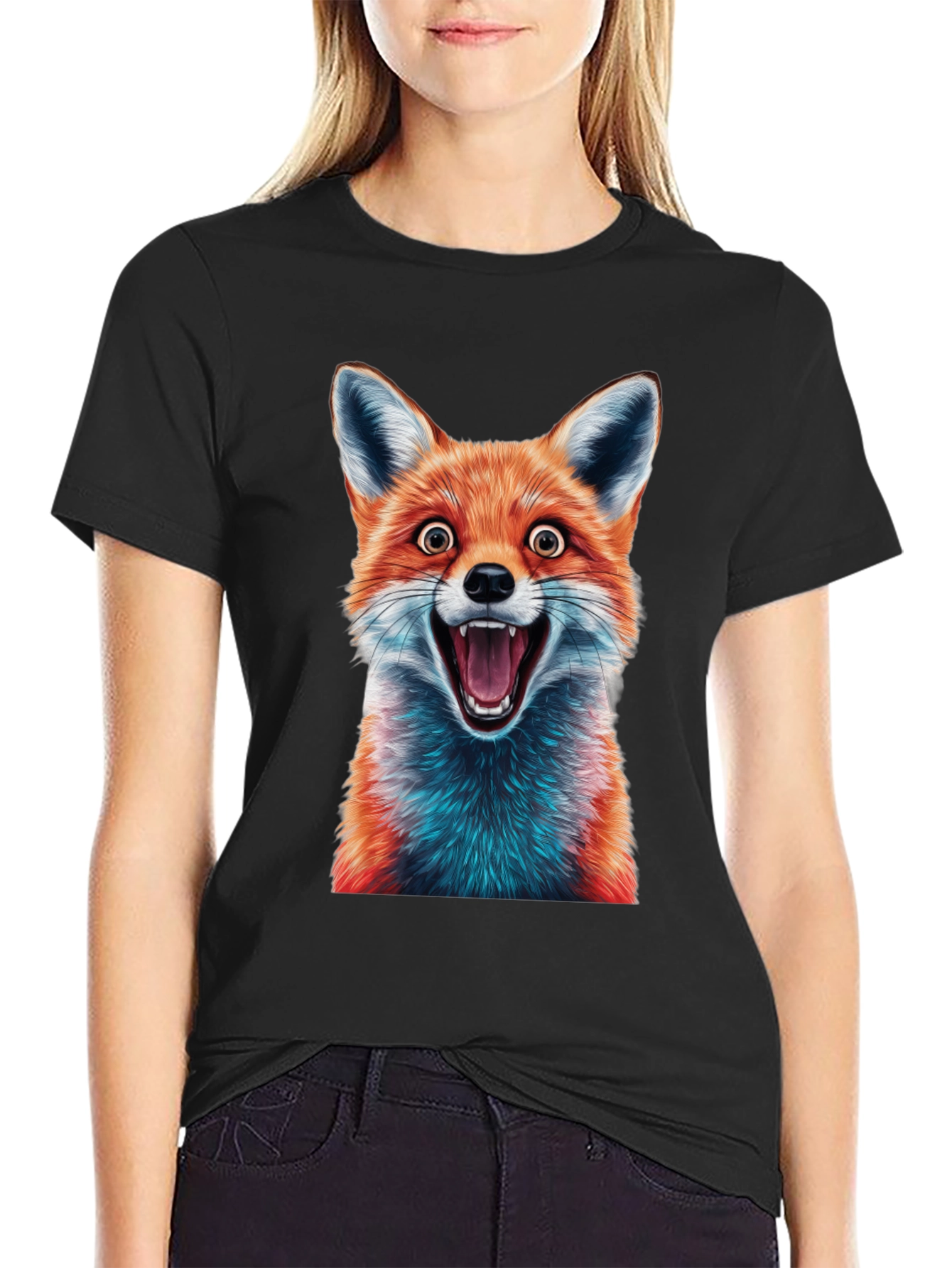 Fox Graphic Tee - Hilarious Animal Design