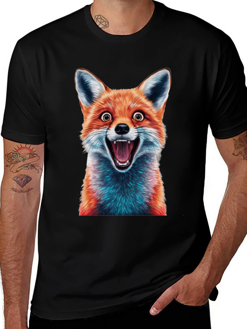 Fox Graphic Tee - Hilarious Animal Design