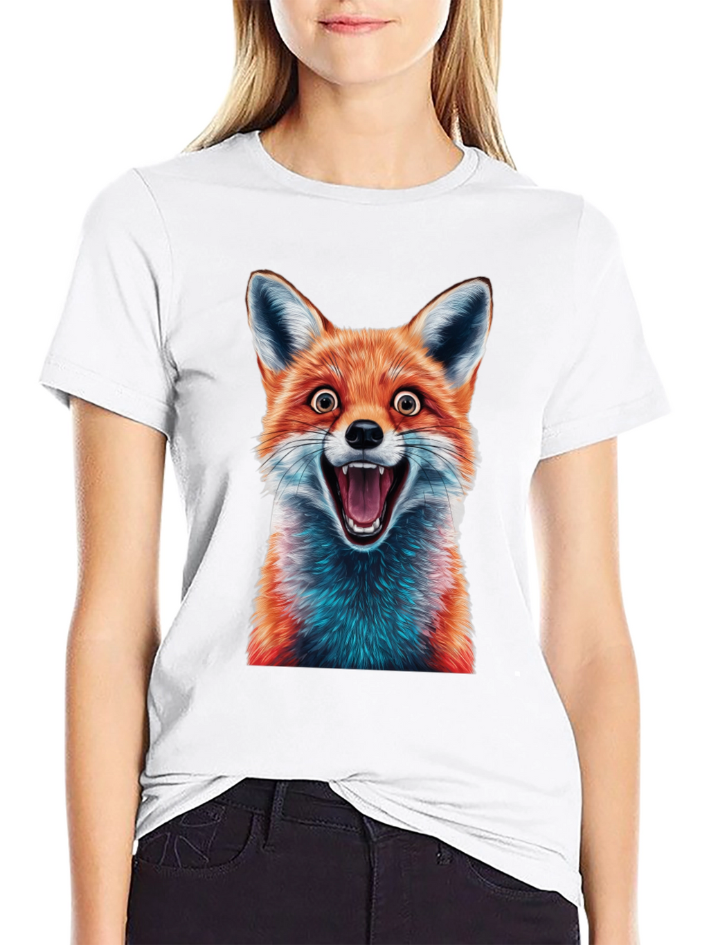Fox Graphic Tee - Hilarious Animal Design