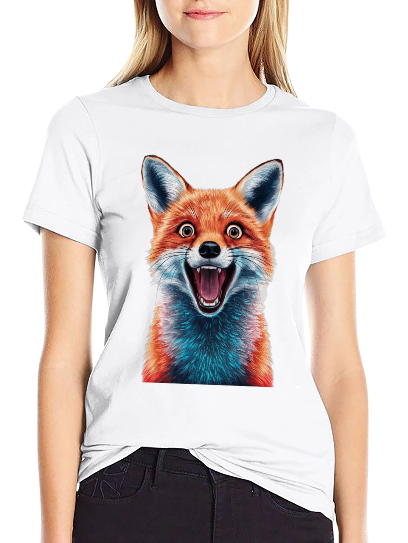 Fox Graphic Tee - Hilarious Animal Design