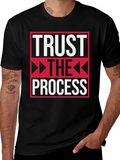Trust the Process Black Graphic Tee