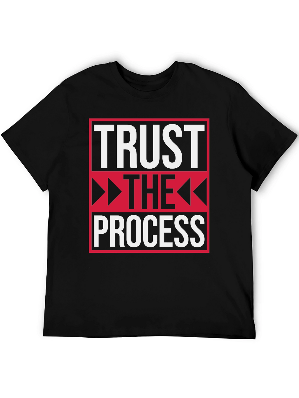Trust the Process Black Graphic Tee