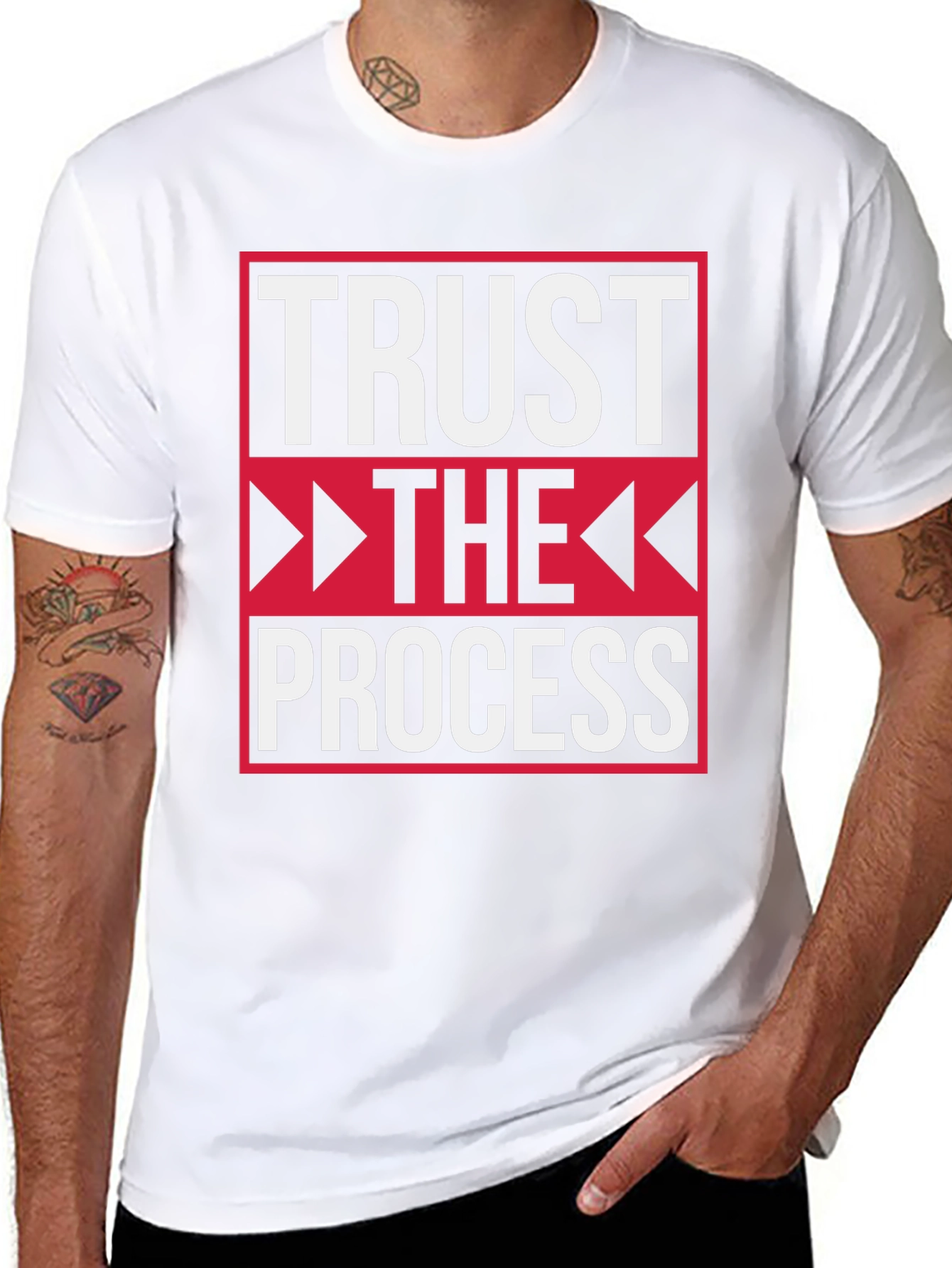 Trust the Process Black Graphic Tee