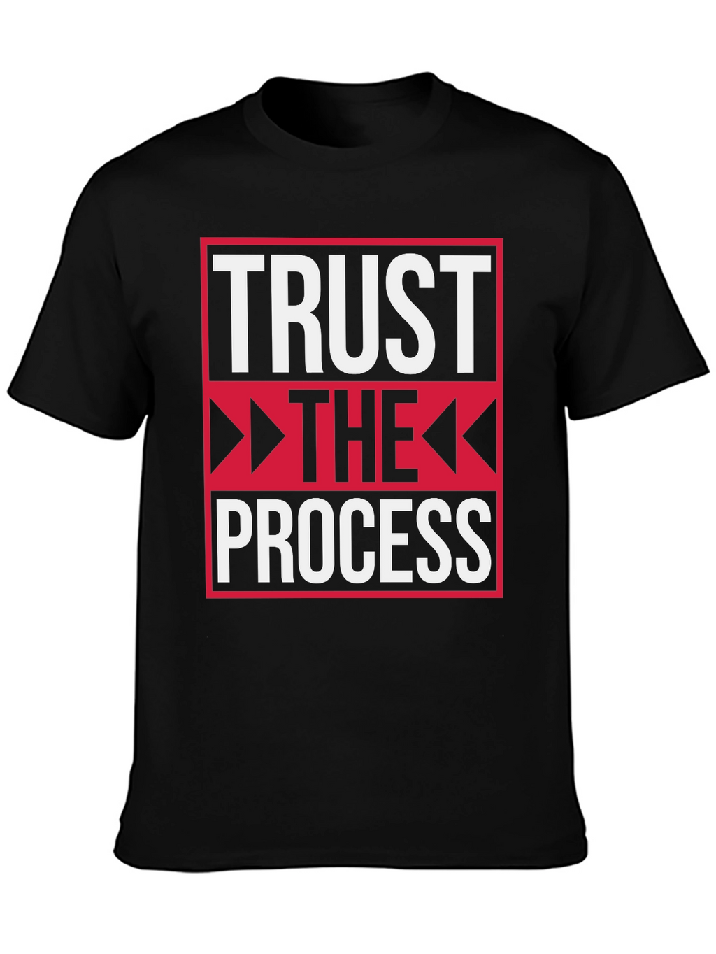 Trust the Process Black Graphic Tee