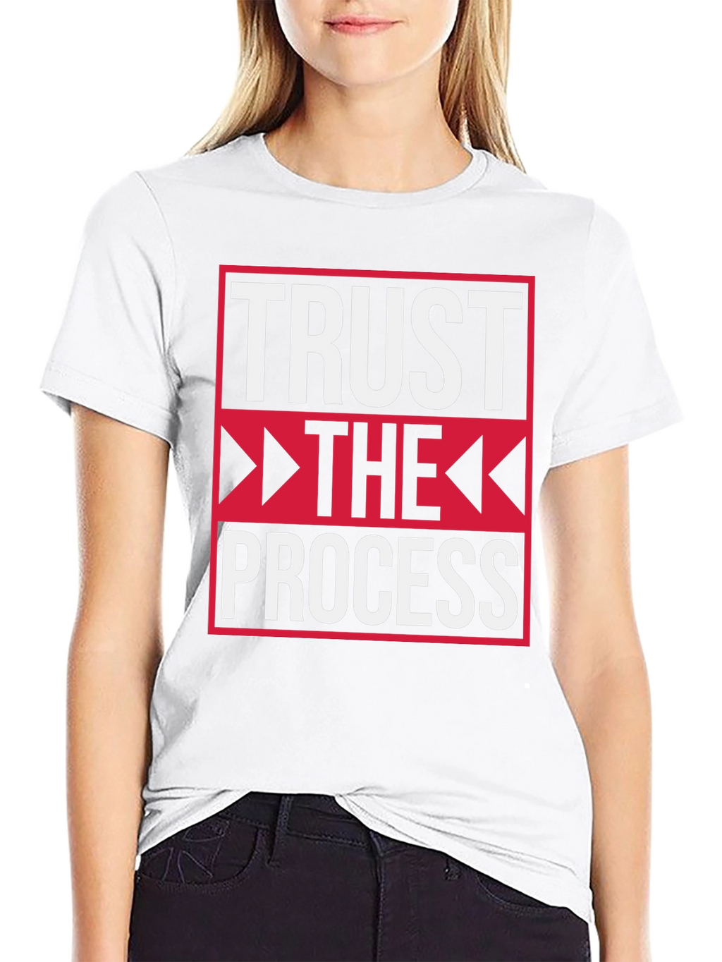 Trust the Process Black Graphic Tee