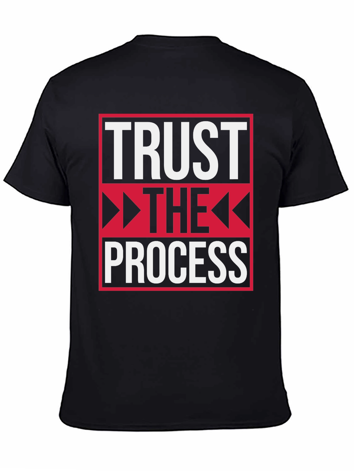 Trust the Process Black Graphic Tee