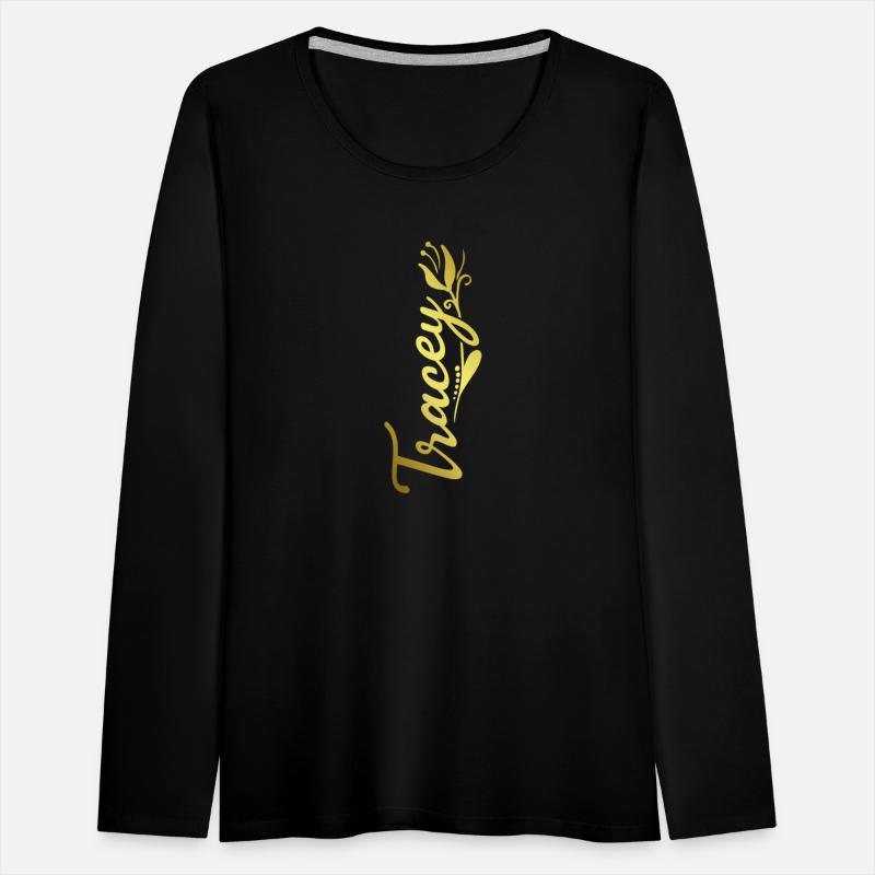 Tracey Name Faux Gold Tulip Flourish