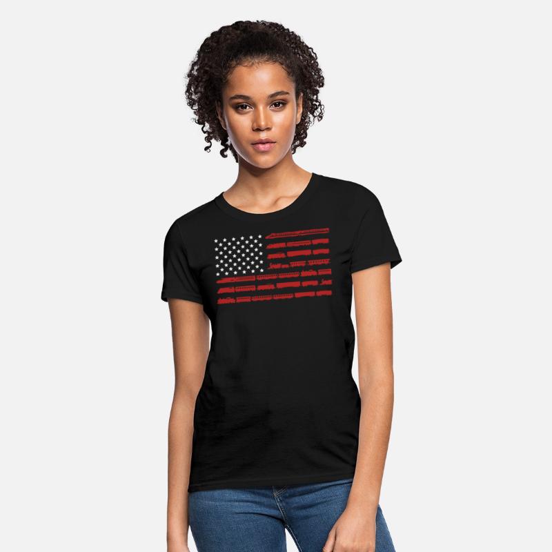 Trains USA American Flag
