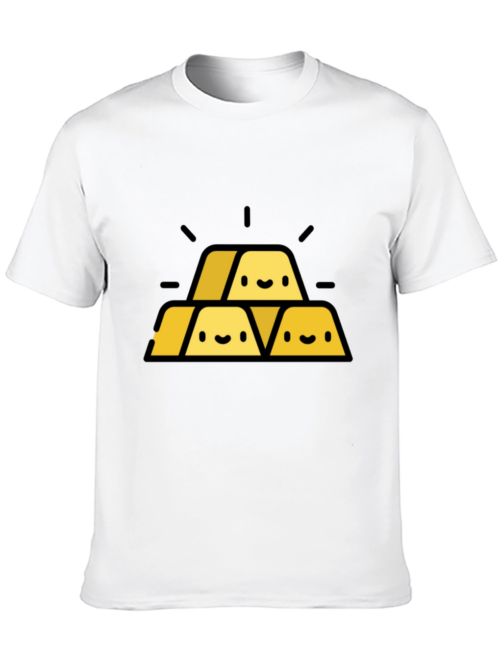 Gold Bars Graphic Tee - Black