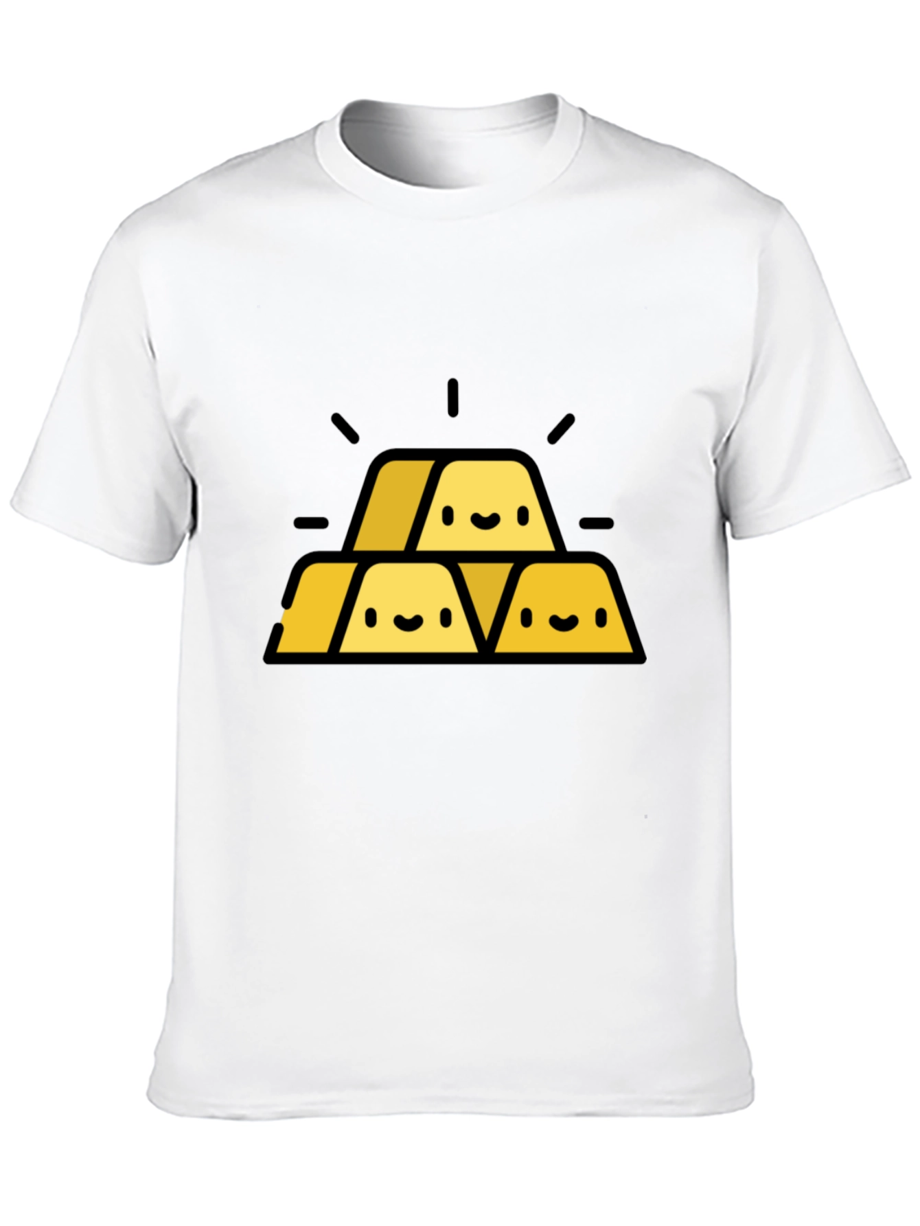 Gold Bars Graphic Tee - Black