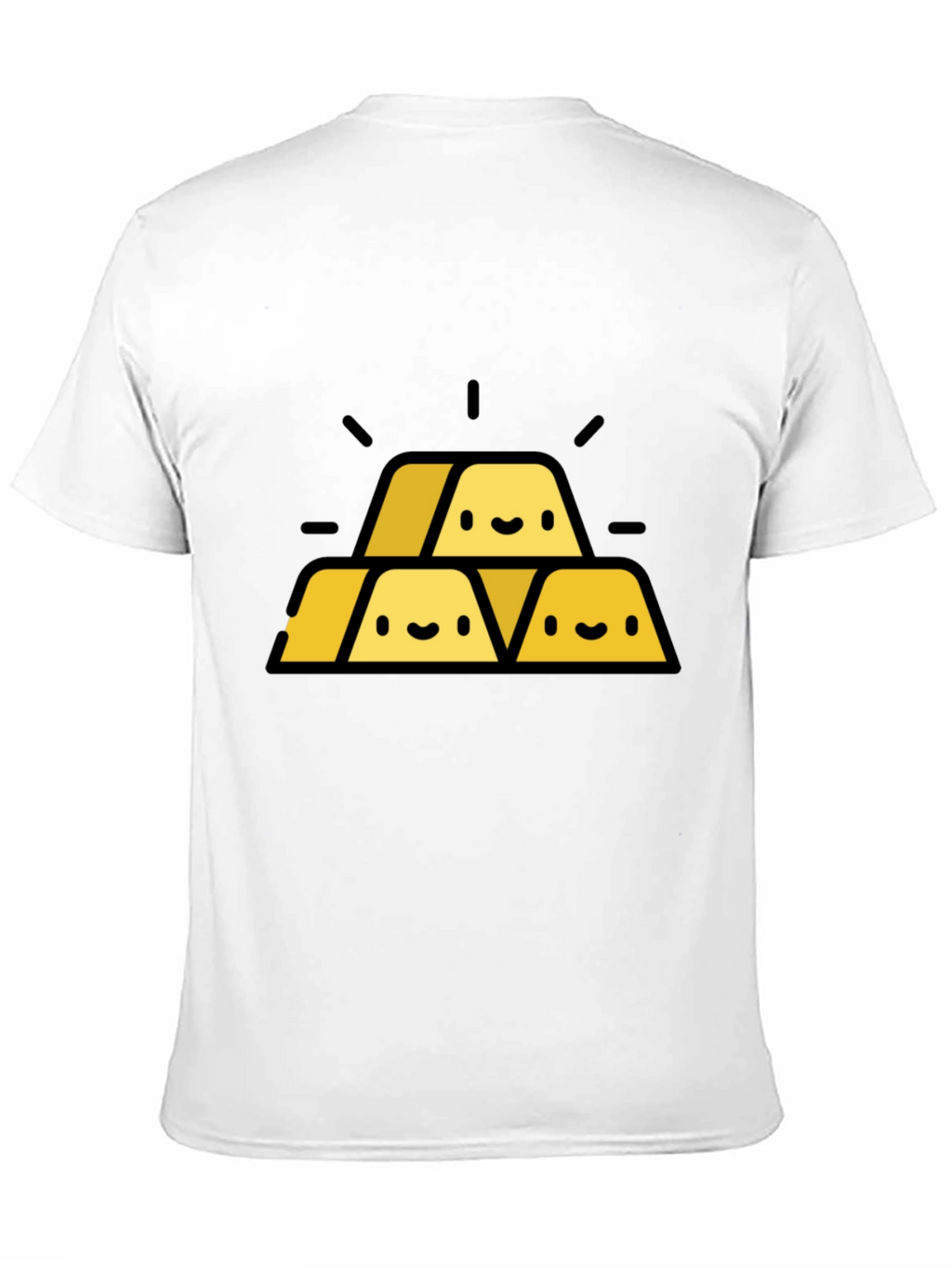 Gold Bars Graphic Tee - Black