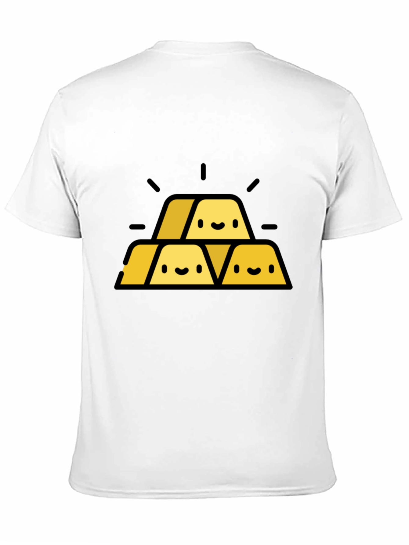 Gold Bars Graphic Tee - Black
