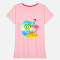 Tropical Pink Flamingo Hawaii Summer Xmas