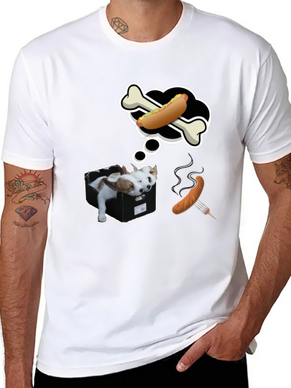 Dog Dreams T-Shirt - Funny Graphic Tee