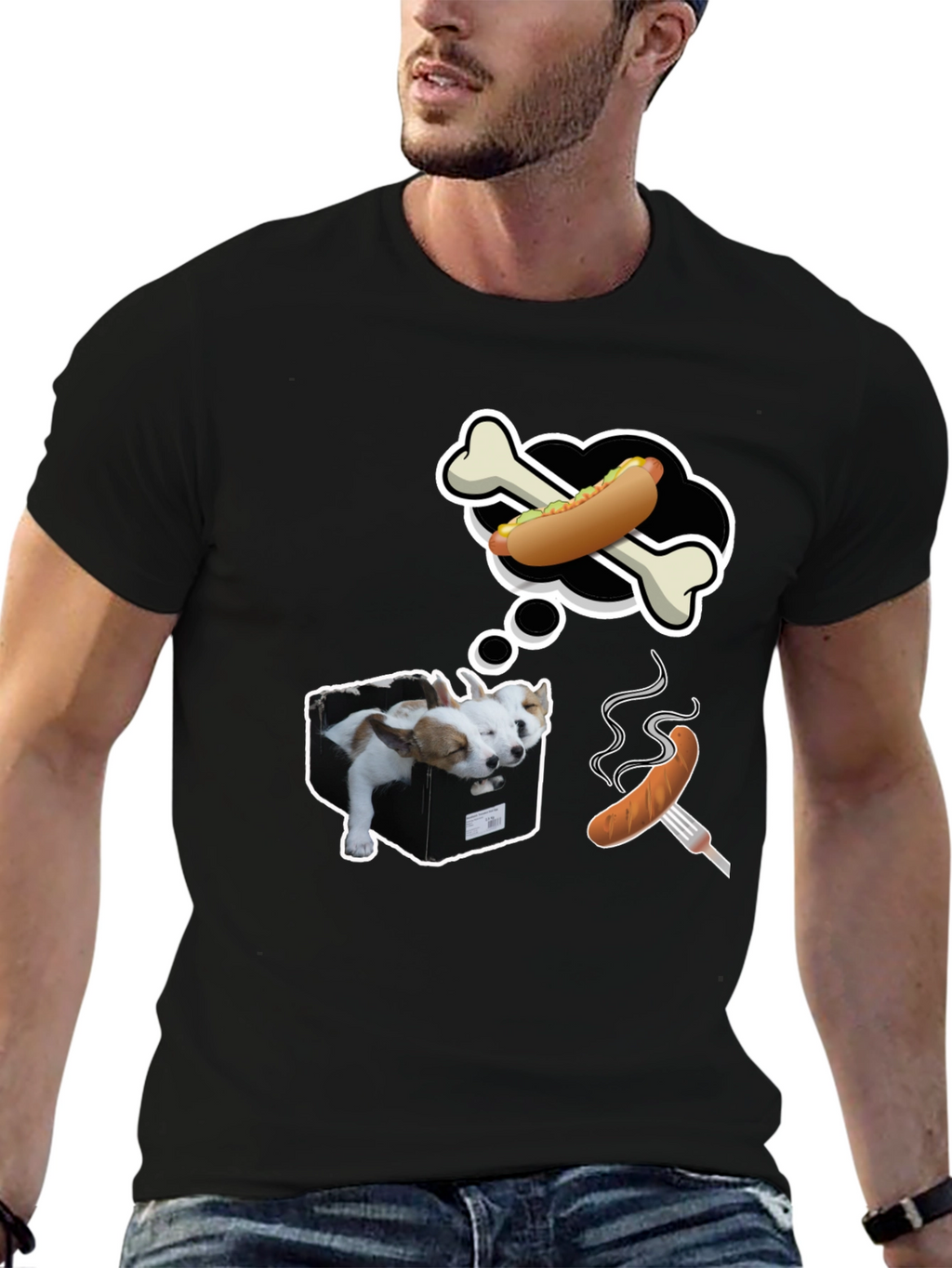 Dog Dreams T-Shirt - Funny Graphic Tee