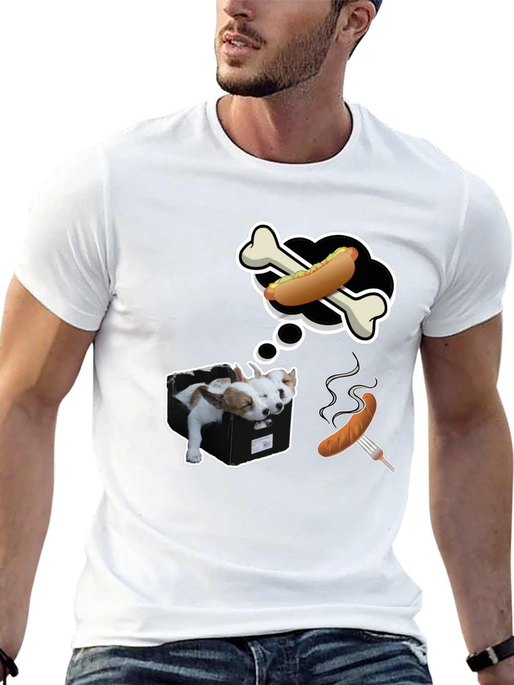 Dog Dreams T-Shirt - Funny Graphic Tee