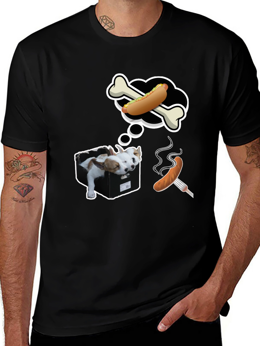 Dog Dreams T-Shirt - Funny Graphic Tee