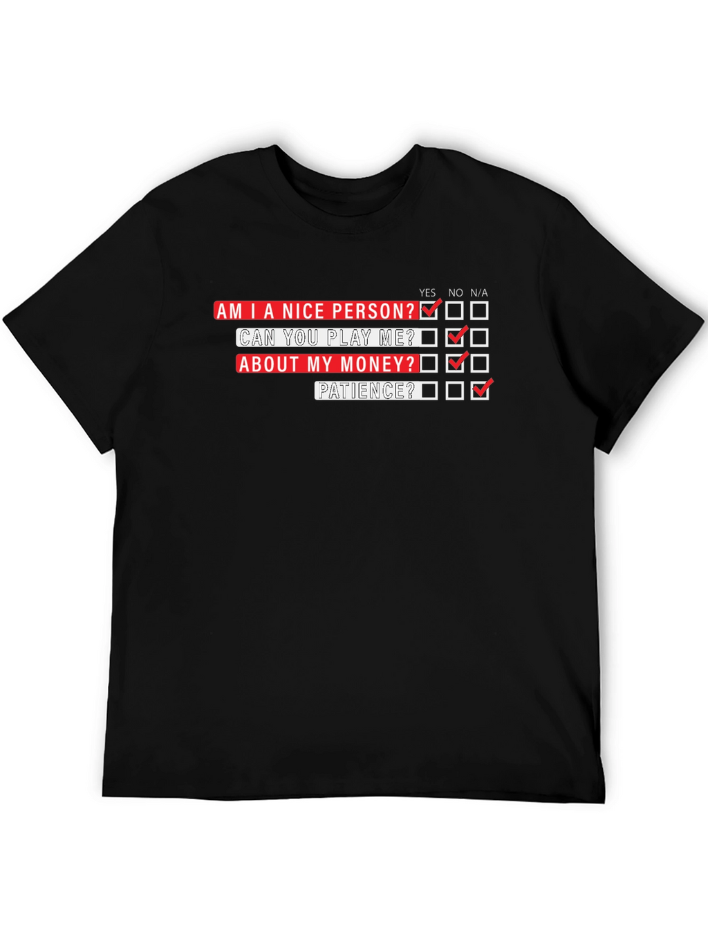 Funny T-Shirt: Am I a Nice Person?