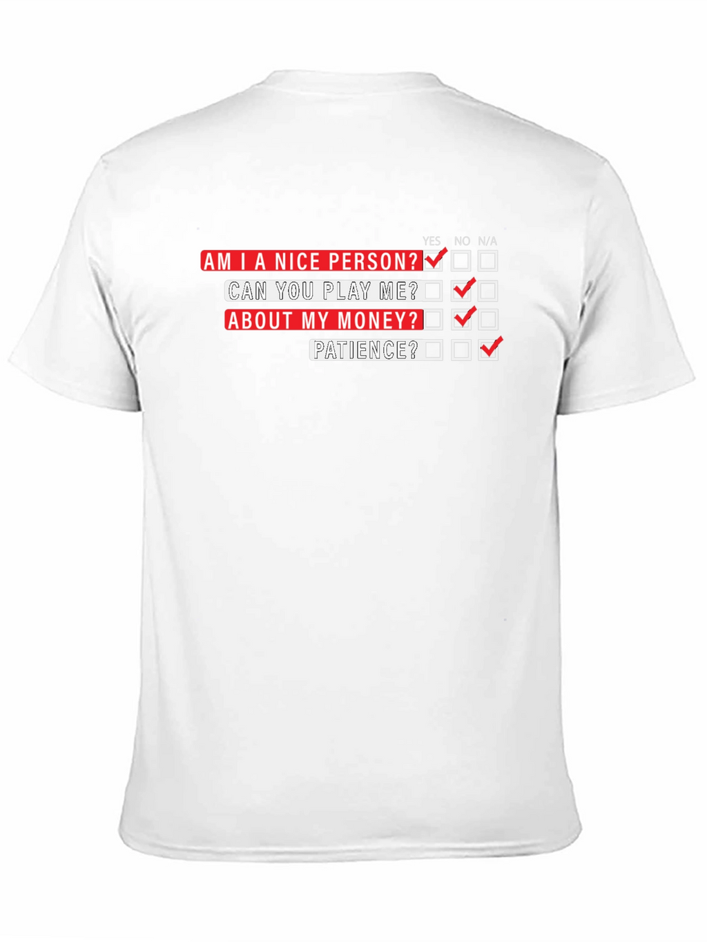 Funny T-Shirt: Am I a Nice Person?