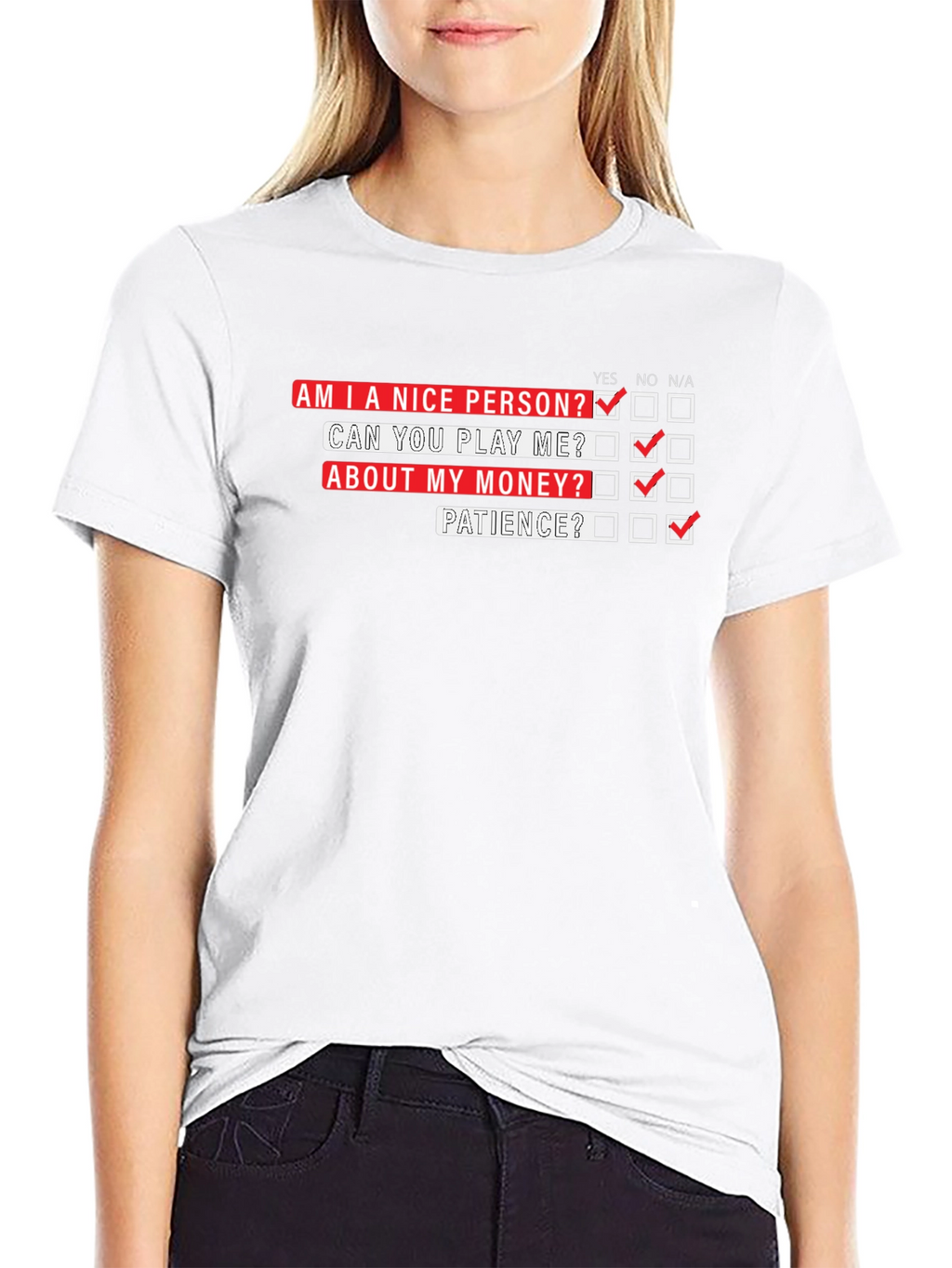 Funny T-Shirt: Am I a Nice Person?