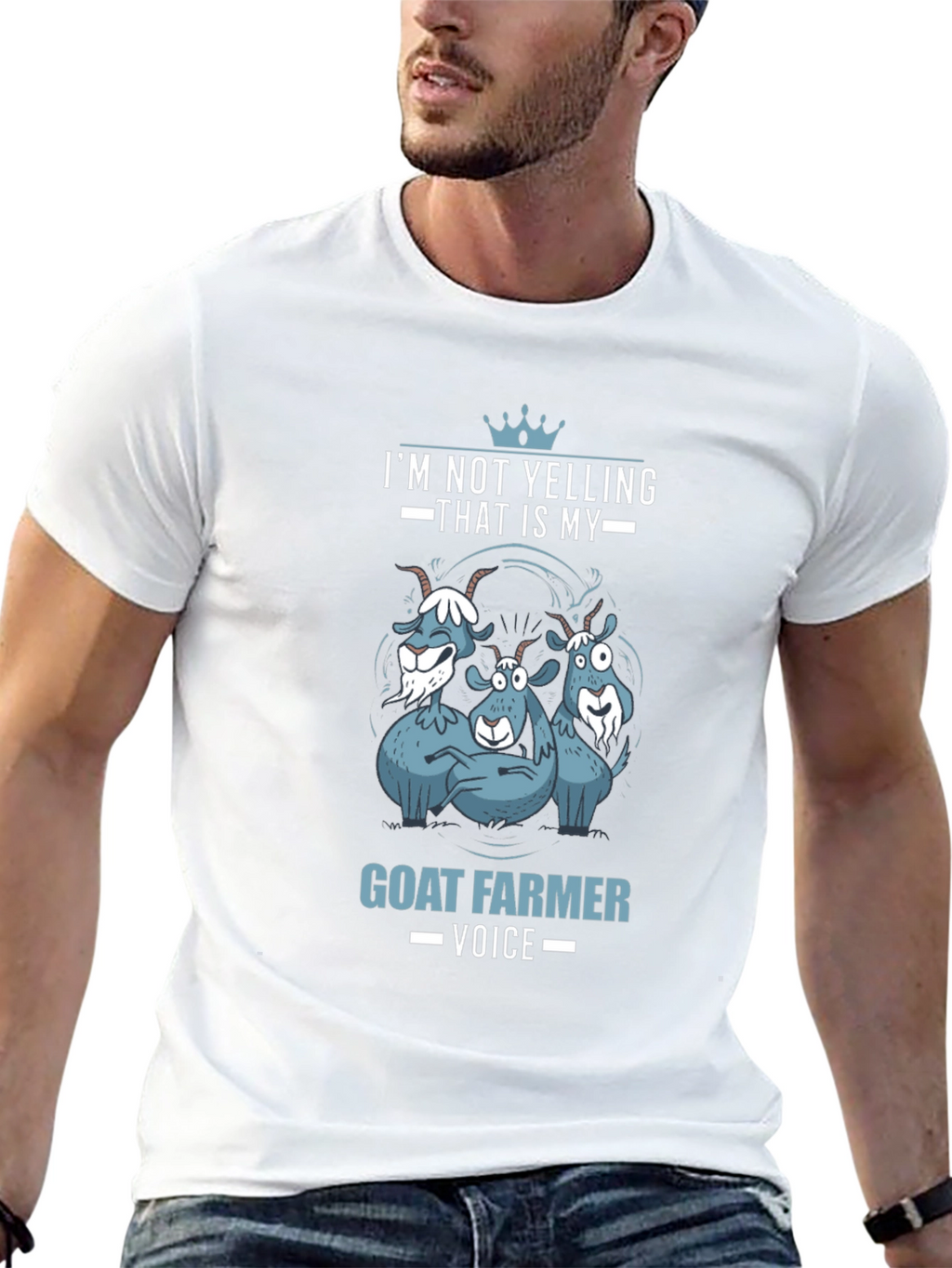 Goat Farmer Voice T-Shirt - Funny Animal Tee