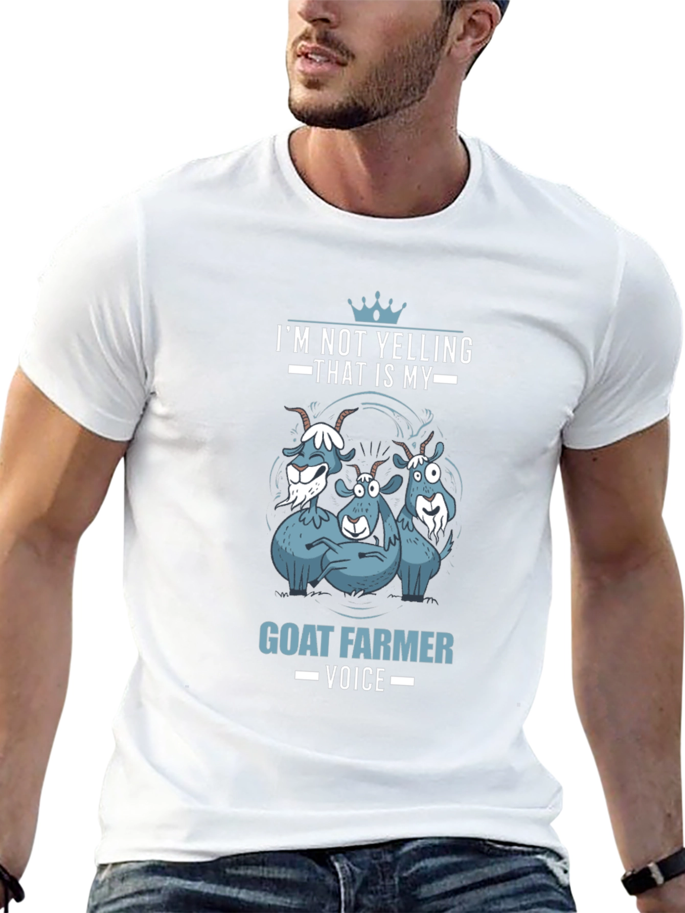 Goat Farmer Voice T-Shirt - Funny Animal Tee